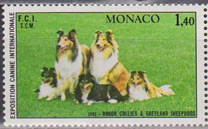 Монако 1981, Межд. выставка собак, 1 марка